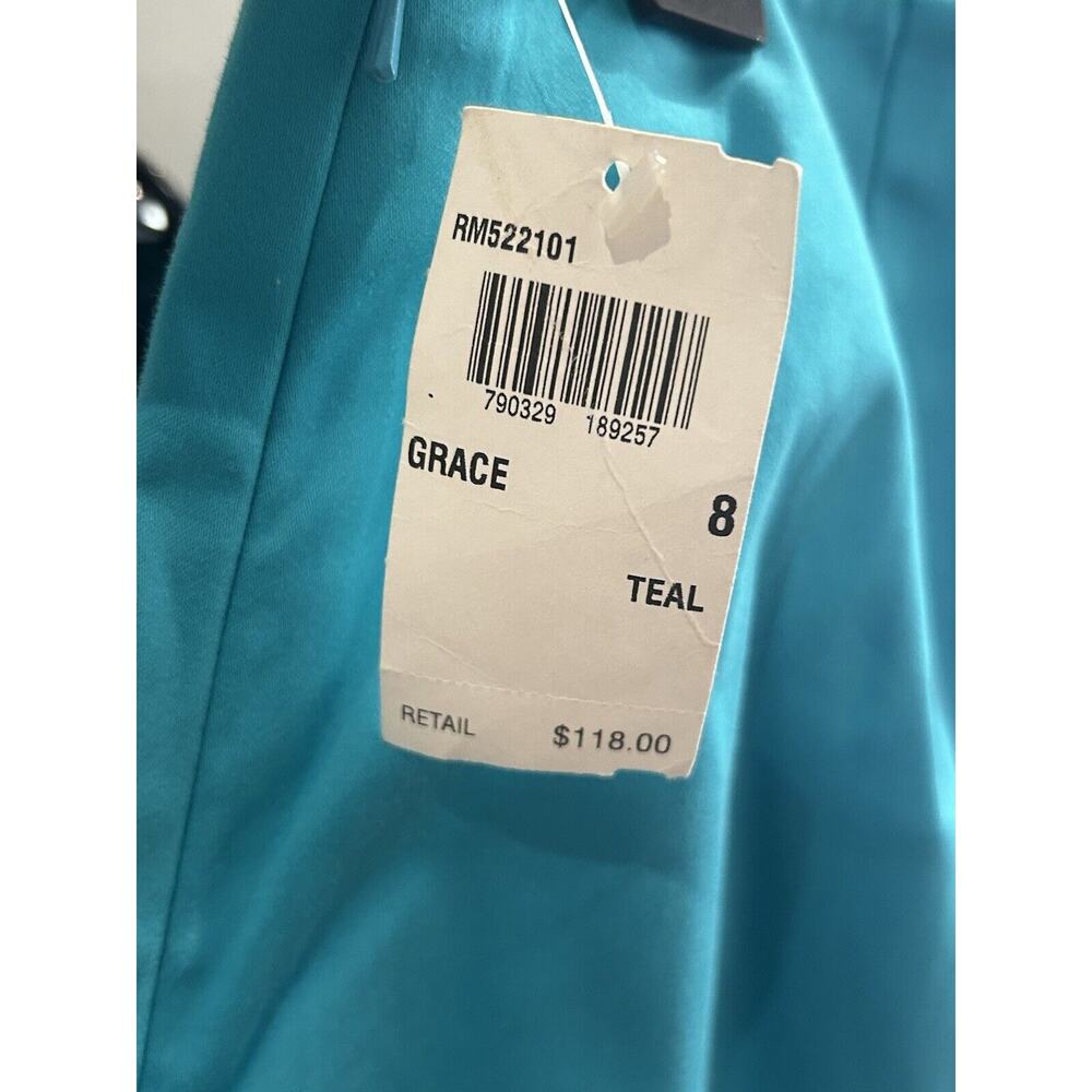 NWT Real Clothes Women's size 8 Grace Teal Pants - Picture 6 of 6